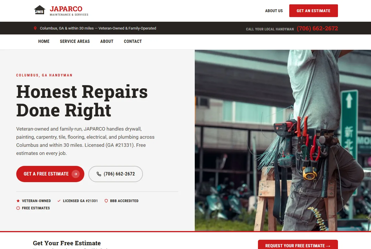 JAPARCO Maintenance website