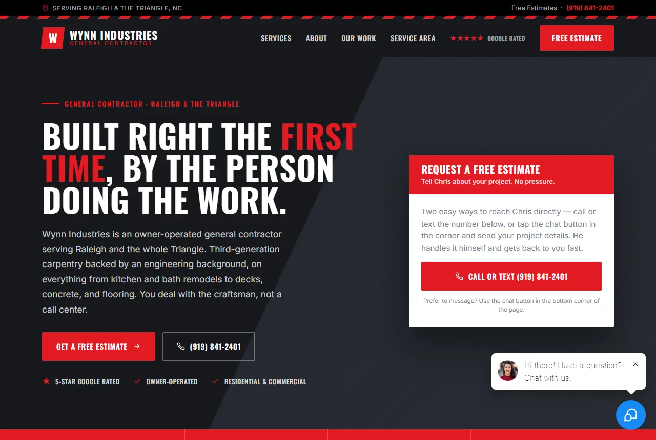 Wynn Industries website